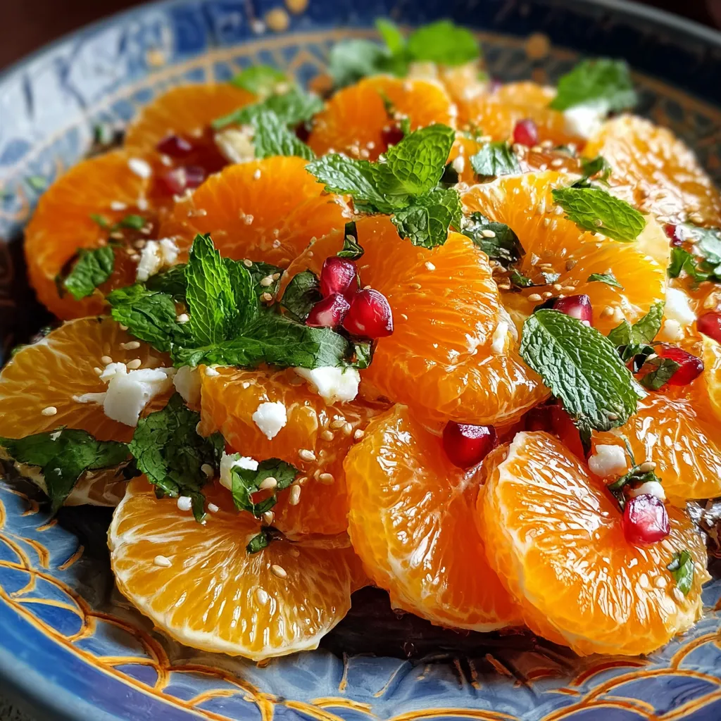 Mandarin Orange Salad with Mixed Greens and Poppy Seed Vinaigrette - secondary view